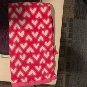 Heart Patterned hand towel